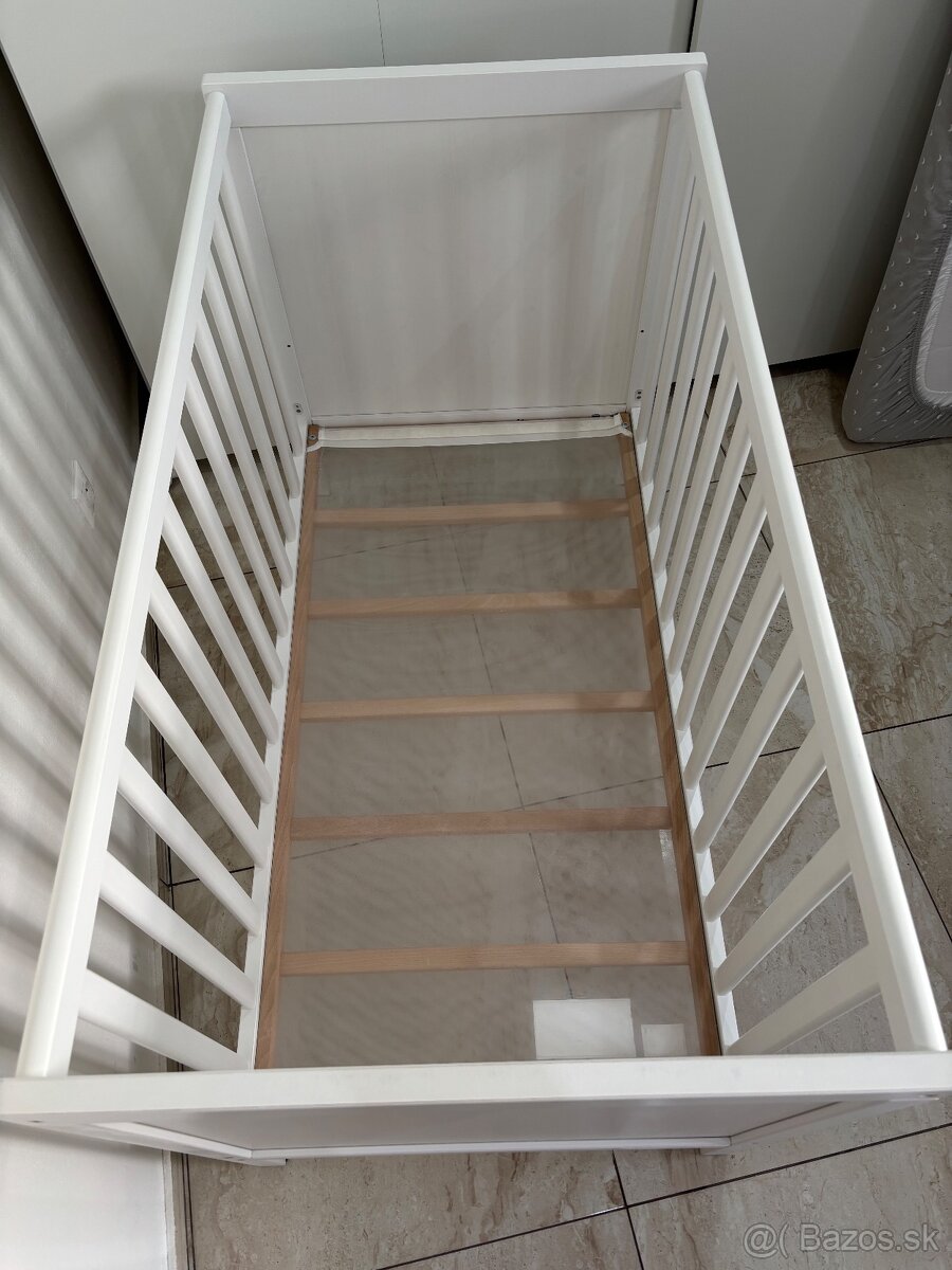 Detská postieľka IKEA SUNDVIK + matrac a plachta - 2