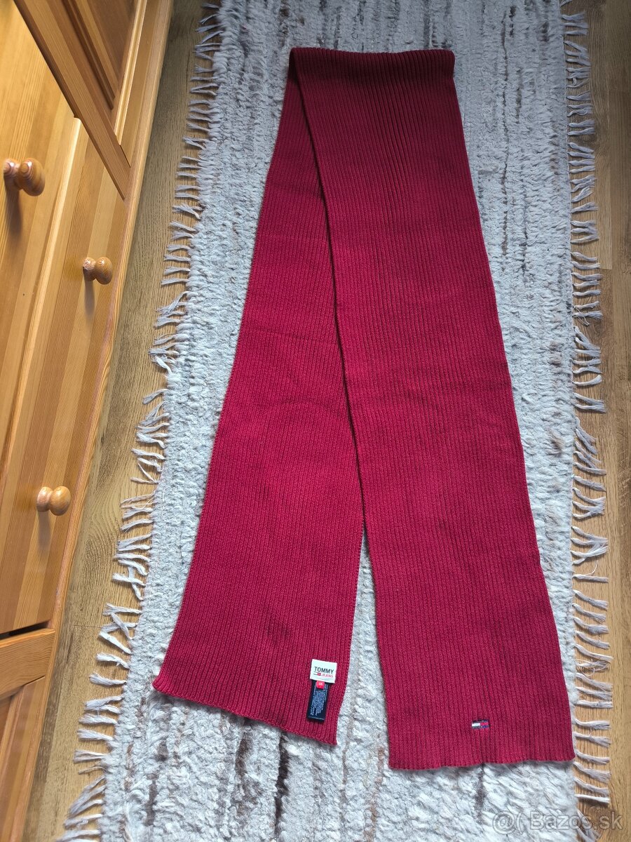 Dámsky šál Tommy Jeans - bordový - 2