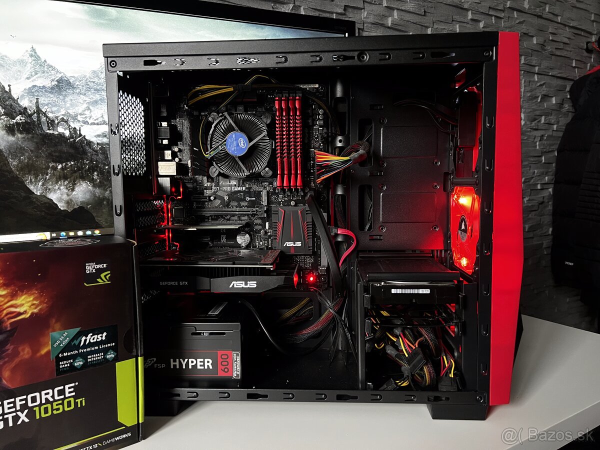 Herný PC | i5-4690K, GTX 1050Ti, 16GB RAM | + 2 monitory - 2