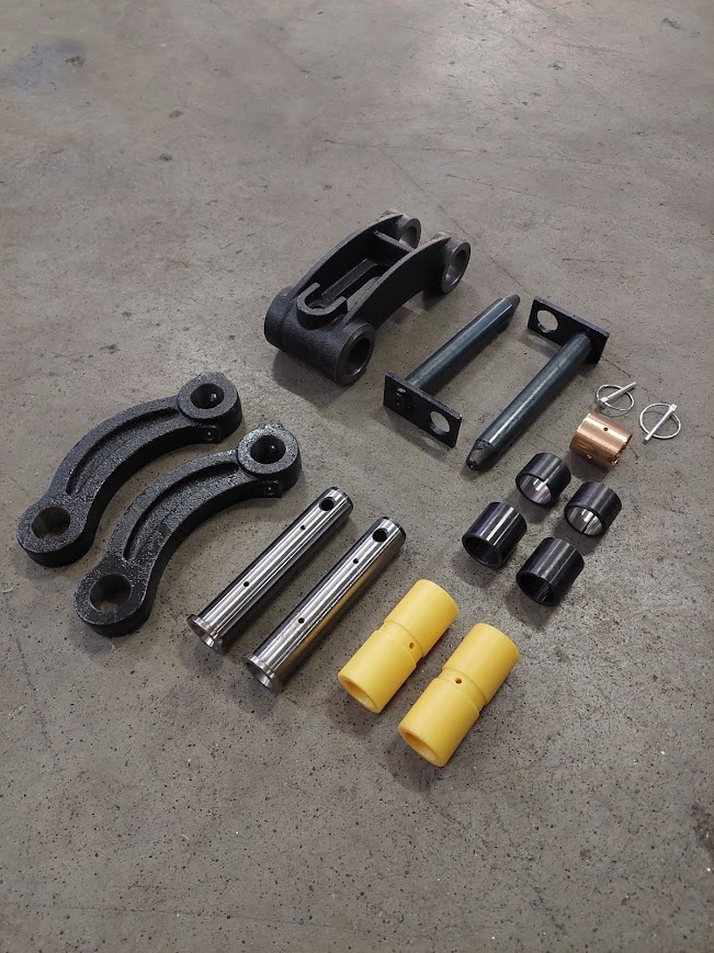 Sada čapov a puzdier + preklápače lyžice na minibager JCB - 2