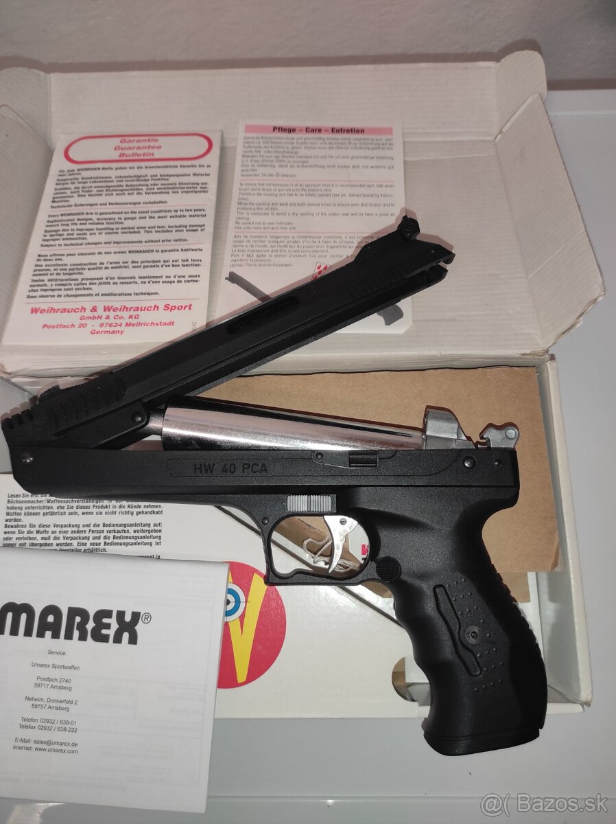 Vzduchová pištoľ Weihrauch HW40 4,5mm - 2