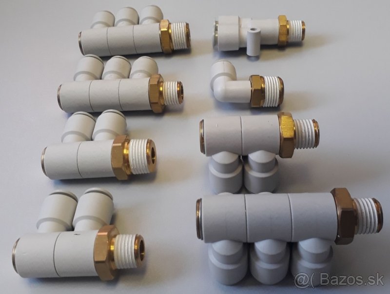 Pneu.komponenty SMC pre hadičku fi 8 mm - 2