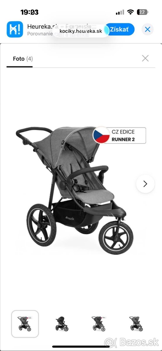 Kočár Hauck Runner 2 CZ edícia - 2