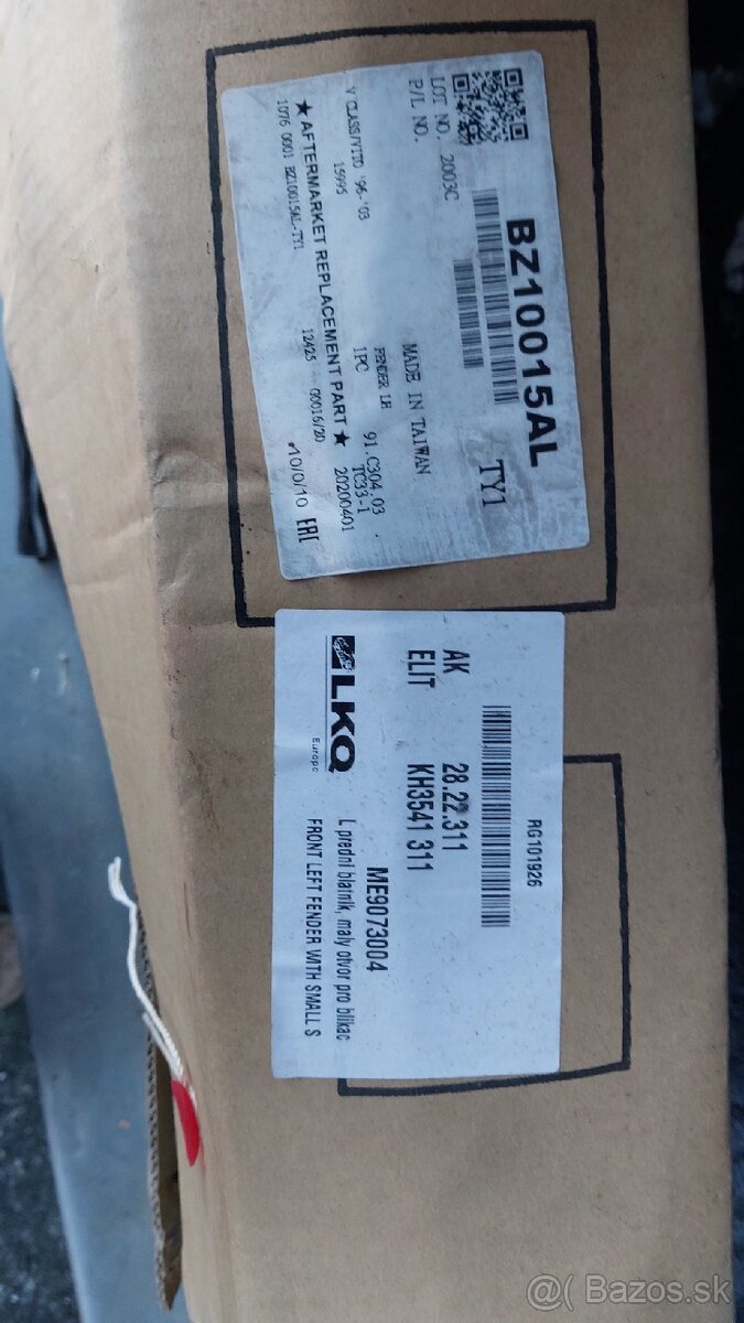 Mercedes Vito 96-03 blatnik a plechy - 2