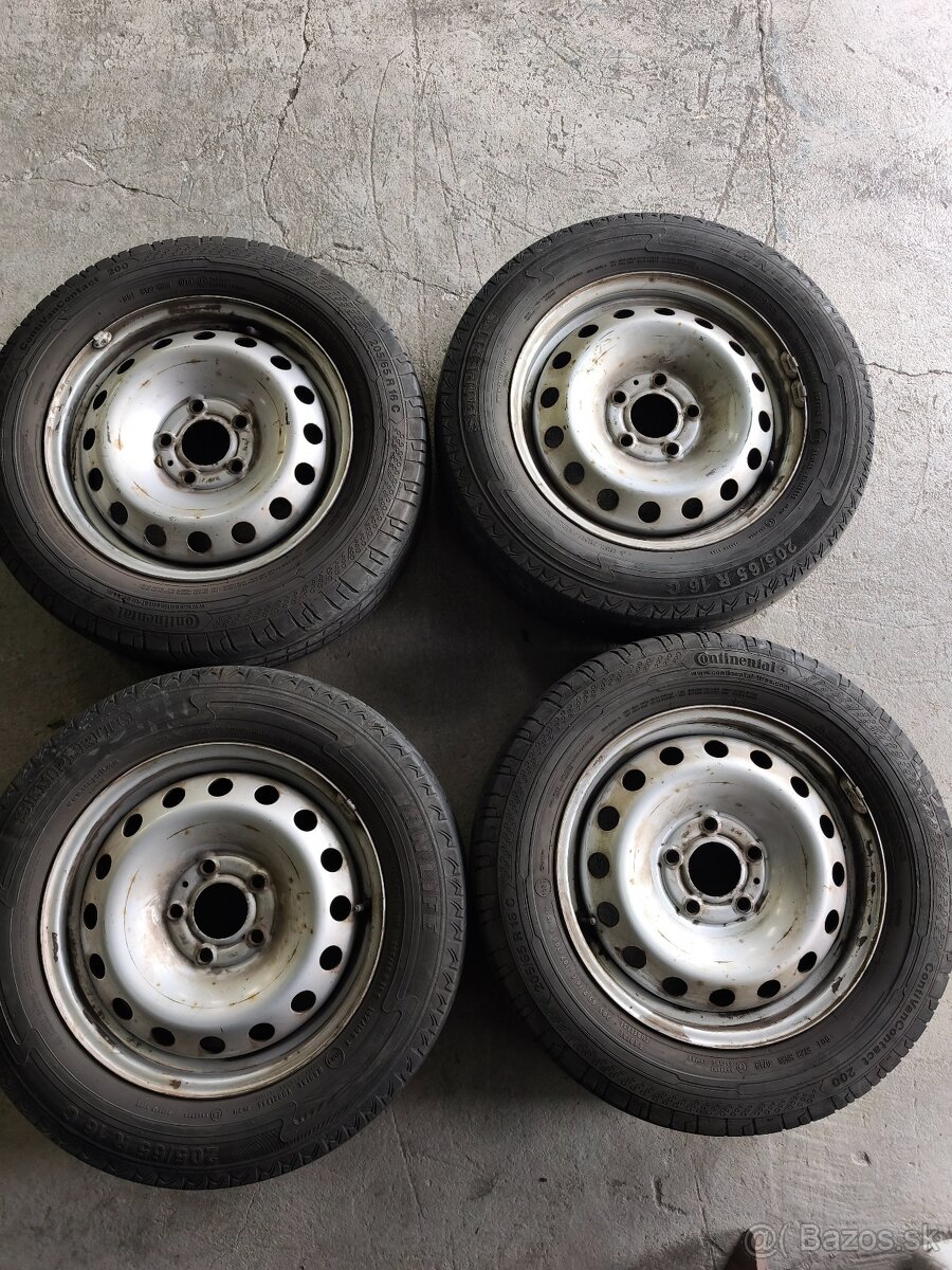 kolesá 5x118 r16 Trafic Vivaro letné pneumatiky 205/65r16C - 2