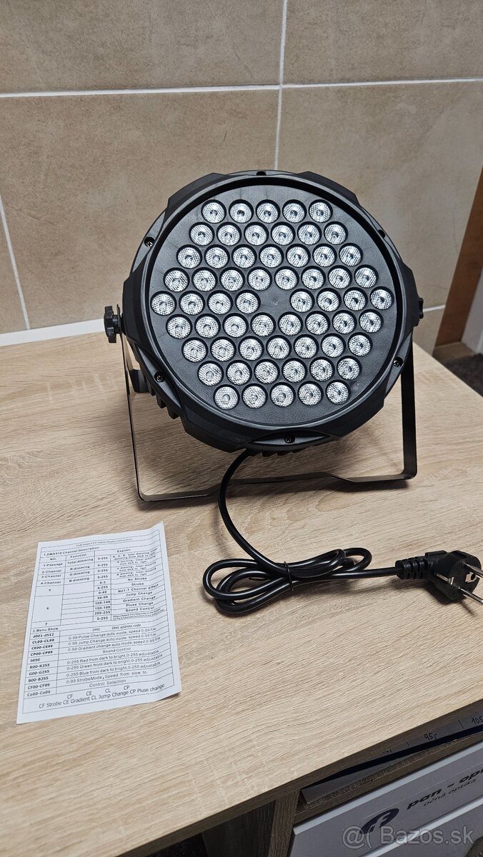 6ks led par reflektorov 180W RGB - 2
