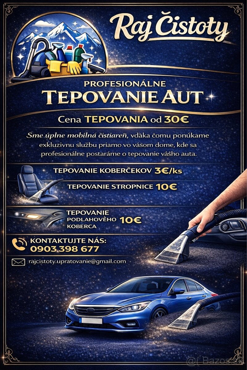 Profesionálne tepovanie interiéru vozidiel - 2