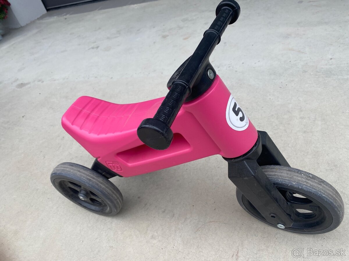 Odrážadlo FUNNY WHEELS Rider Sport ružové 2v1, 18m+ - 2
