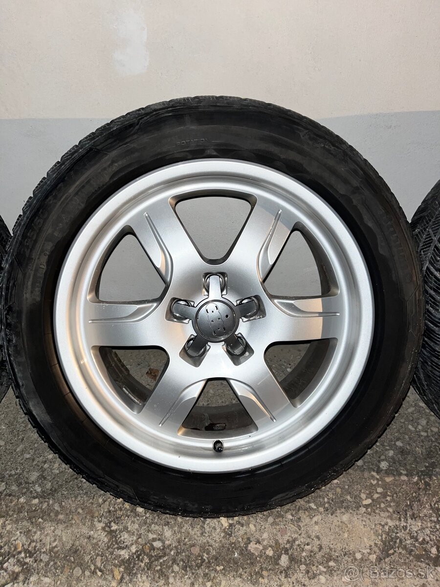 DISKY R17 AUDI/VW/ŠKODA 5x112 + zimné Barum - TOP STAV - 2