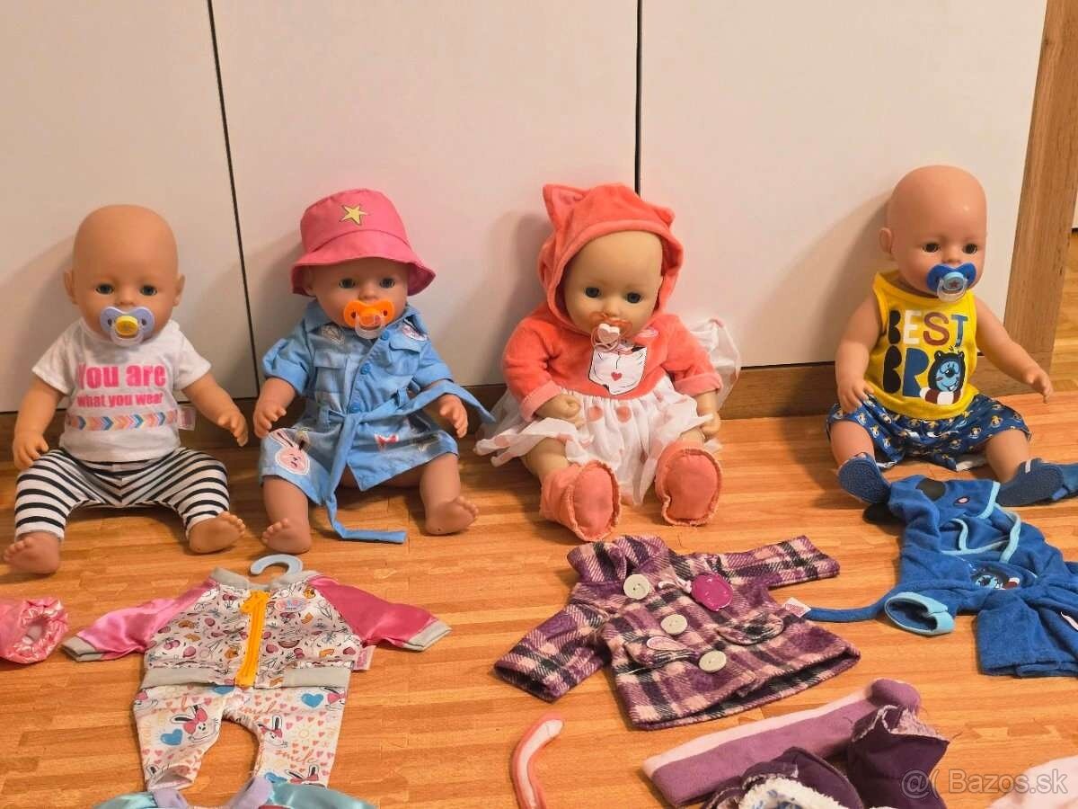 Bábiky babyborn kočík a veľa príslušenstva - 2