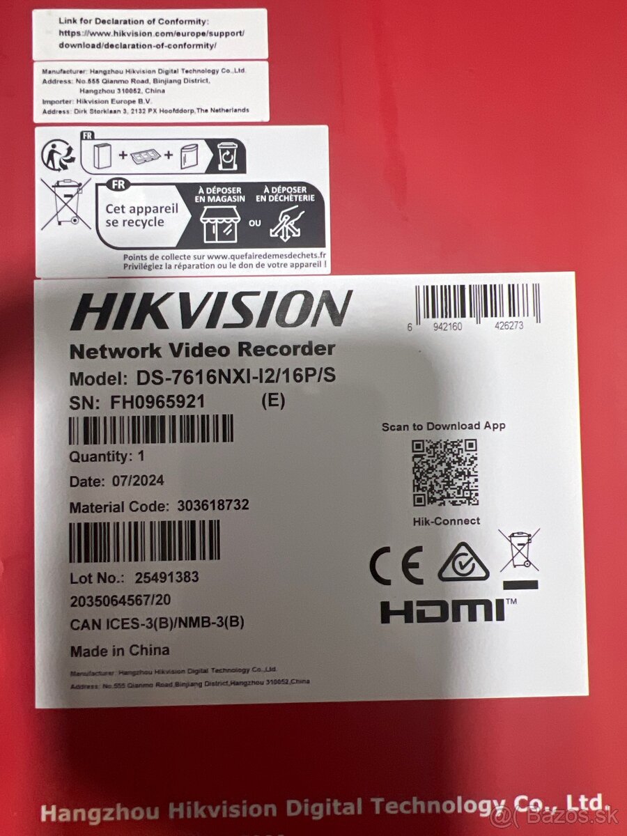 Predam Hikvision DS-7600 - 2