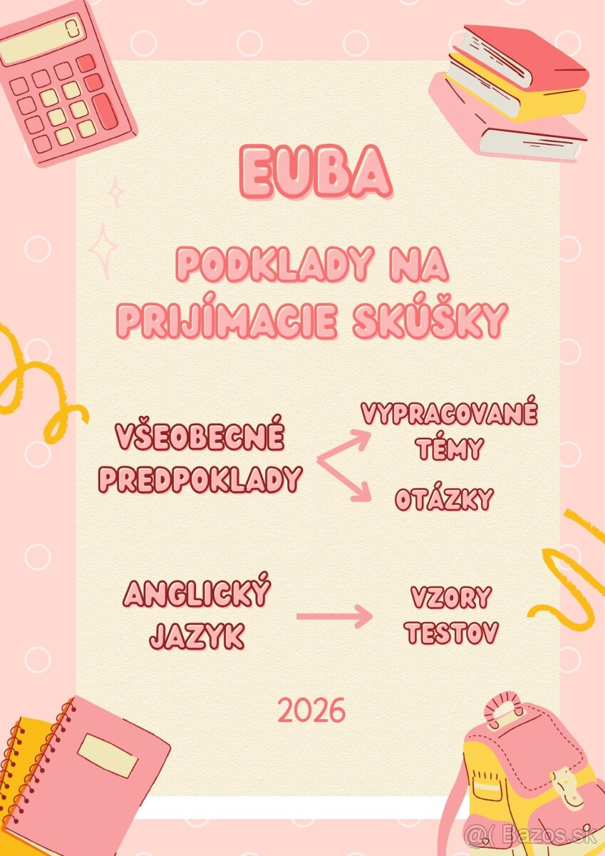 Poklady na prijímačky - EUBA - 2