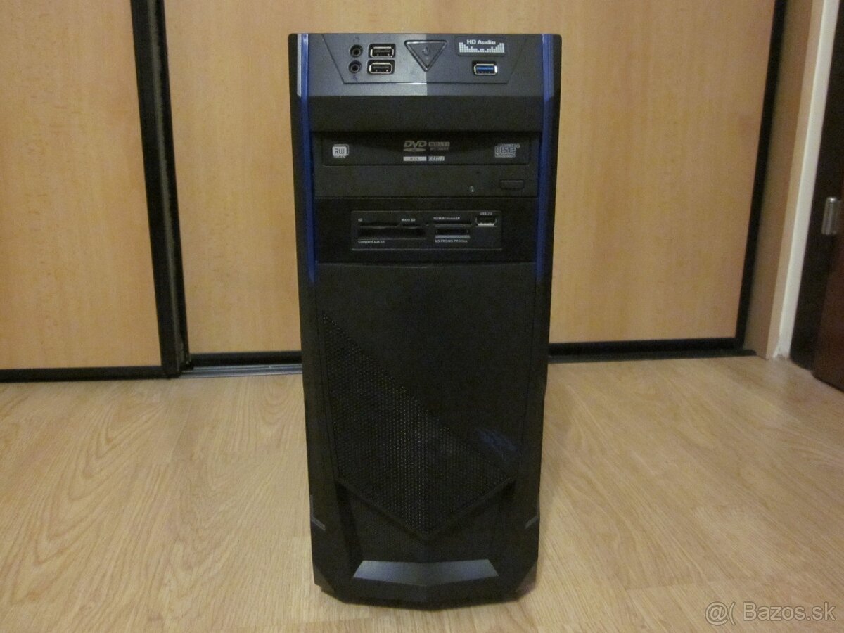Herné PC,X4 955,16GB,SSD,HDSSD,GTX1050TI-4GB - 2