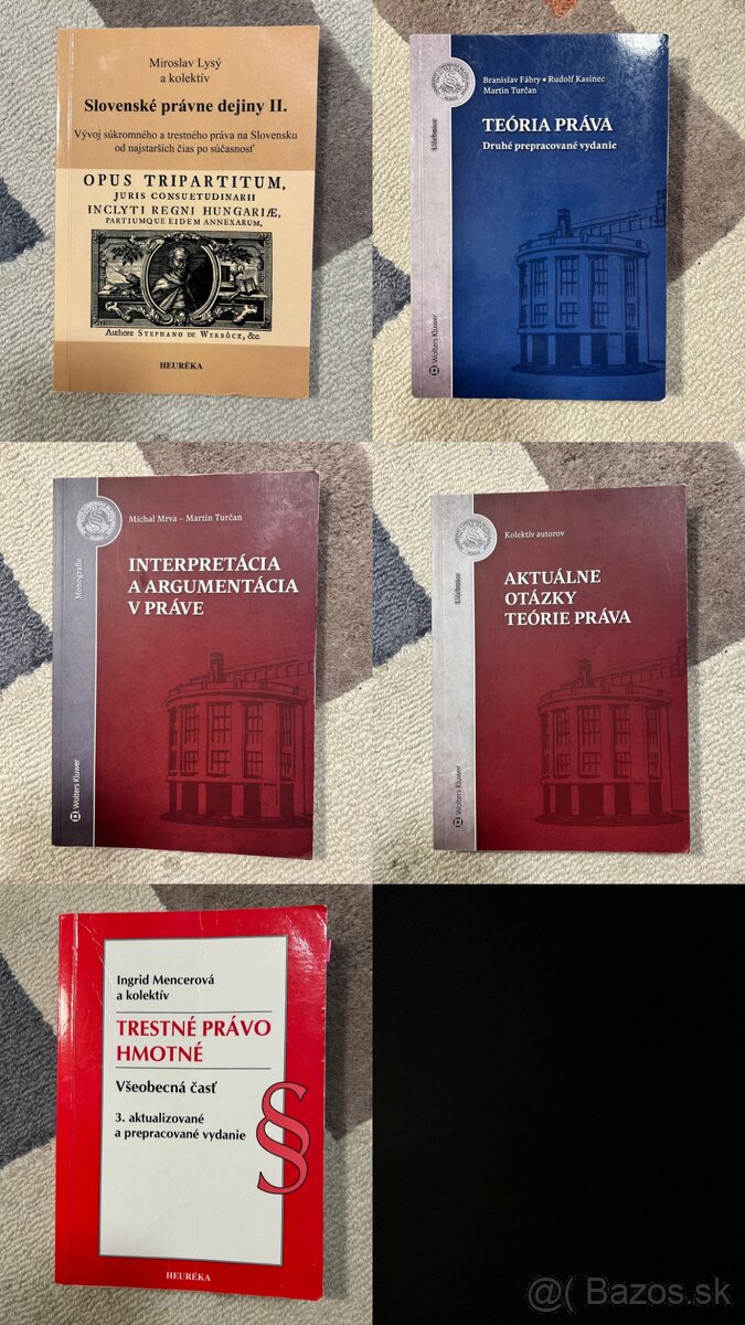 Právnické knihy (PraF UK) - 2