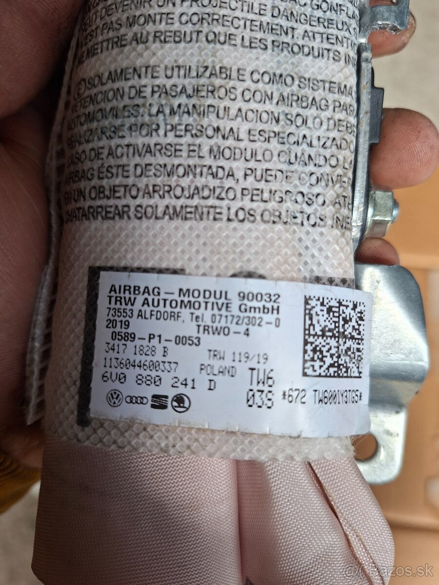 Airbag do sedačky ľavý Fabia 3 - 2