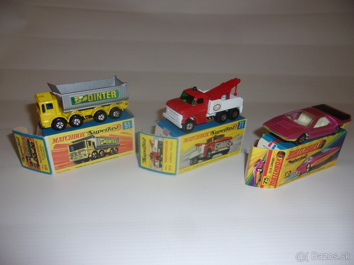 Autíčka MATCHBOX v originálnych krabičkách - 2