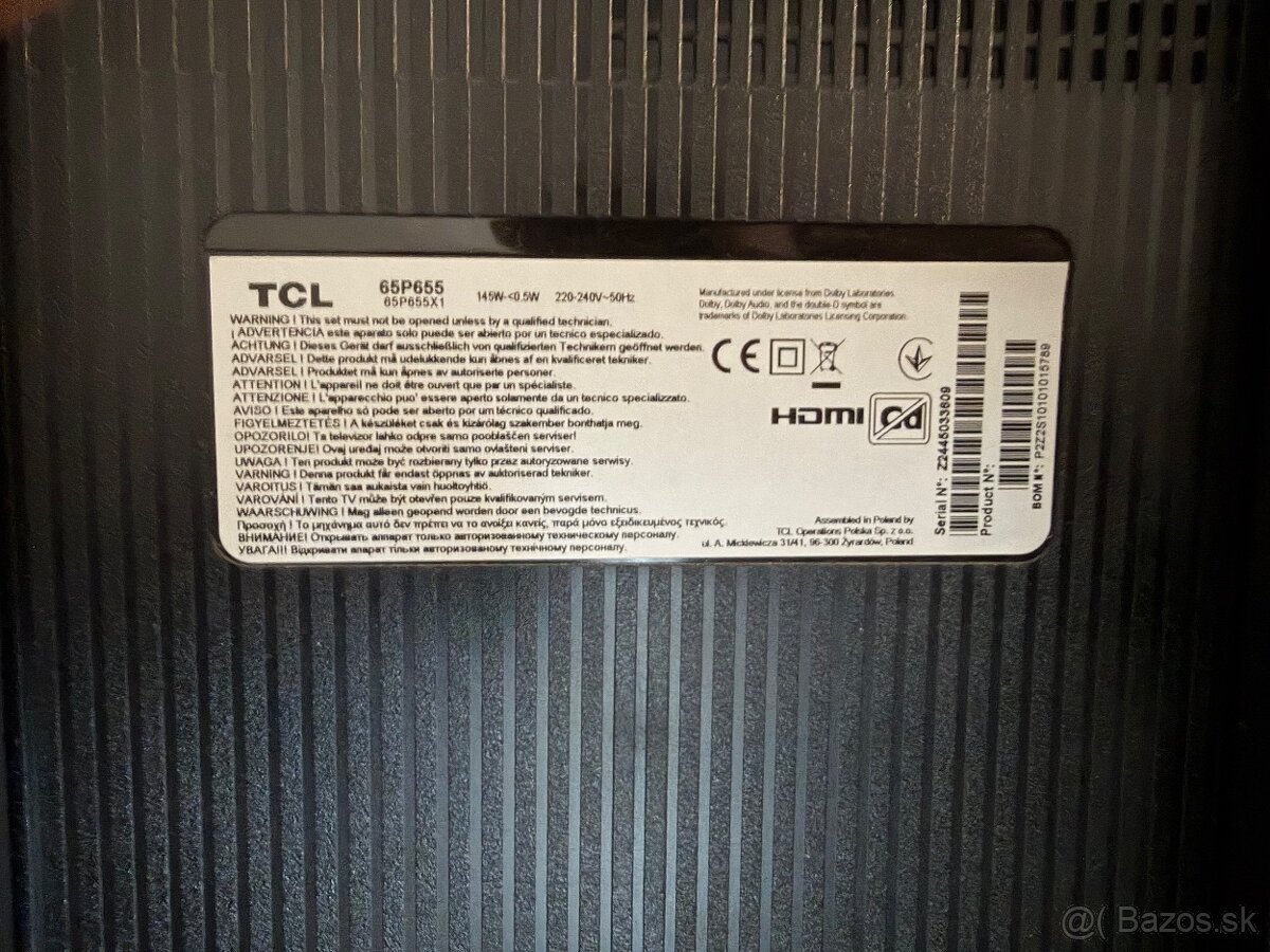TCL 65P655 - 2