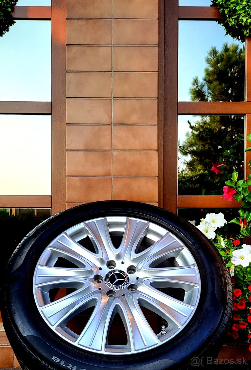 alu R18 5x112 orig. Mercedes, zimné pneu 245/45 - 2