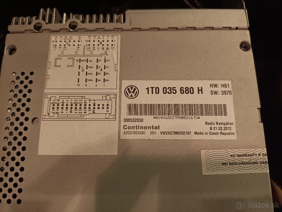 Autorádio RNS510 VW - 2