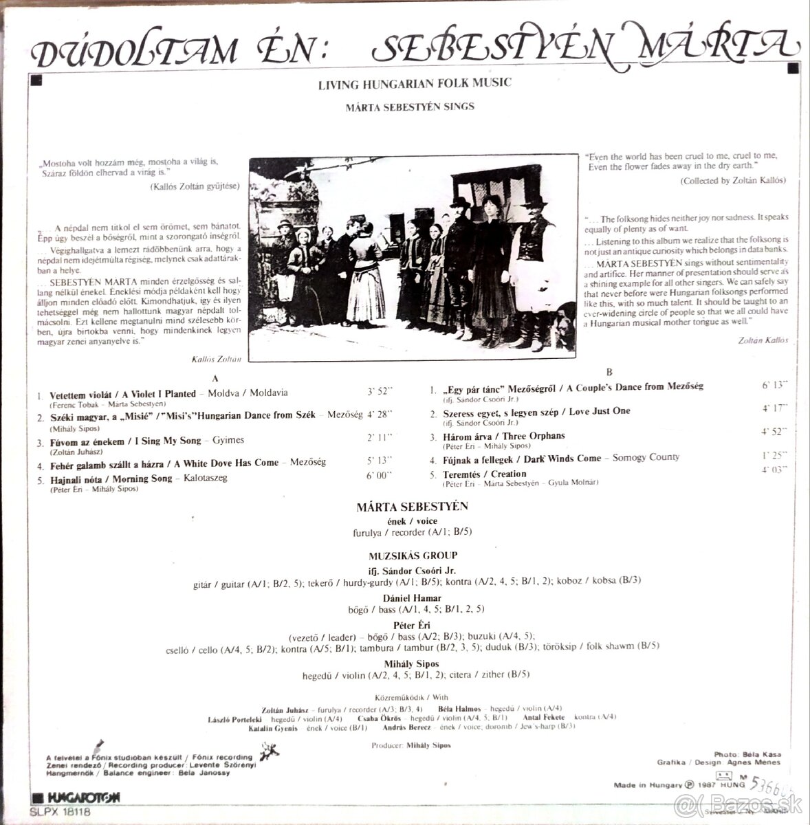 LP Sebestyén Márta - 2