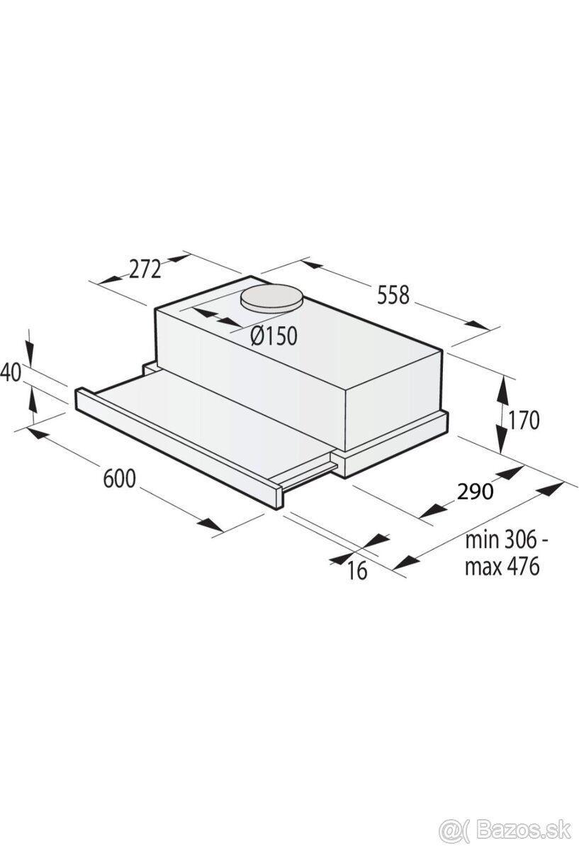 Nový digestor TH60E3B Gorenje - 2