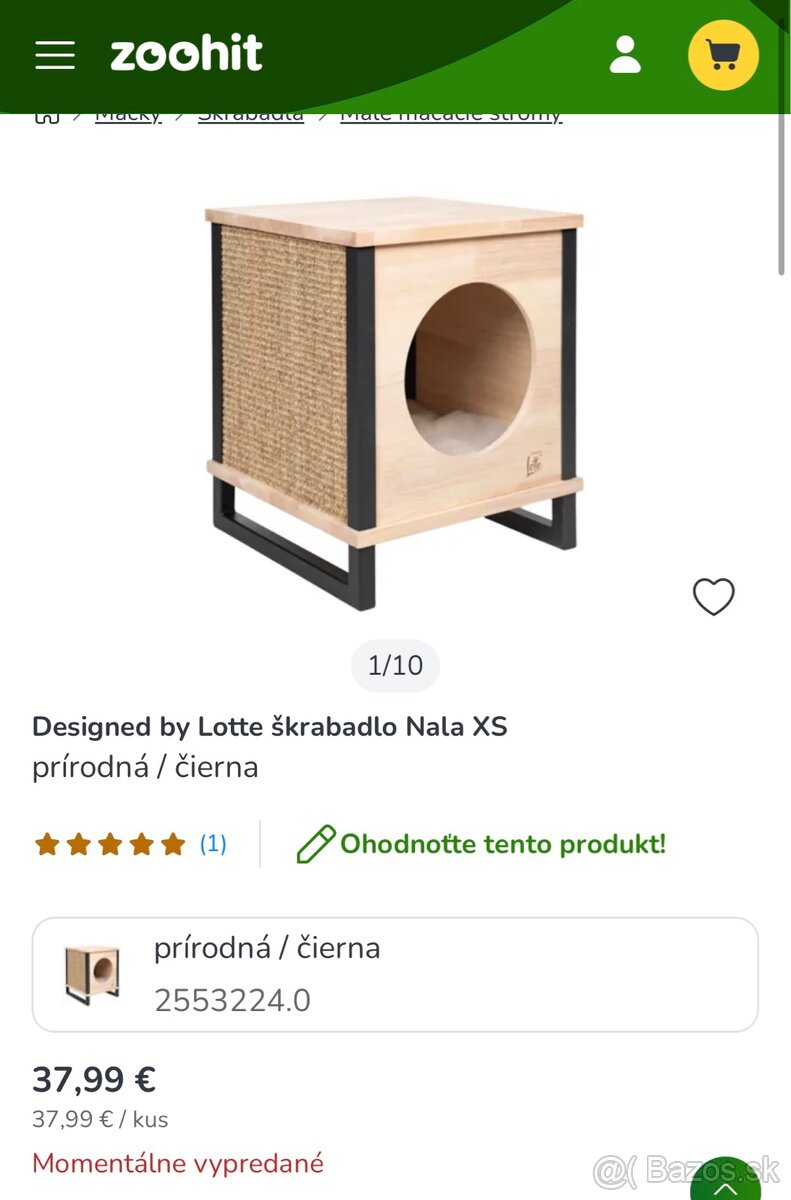 Lottie drevená búda pre mačku - 2
