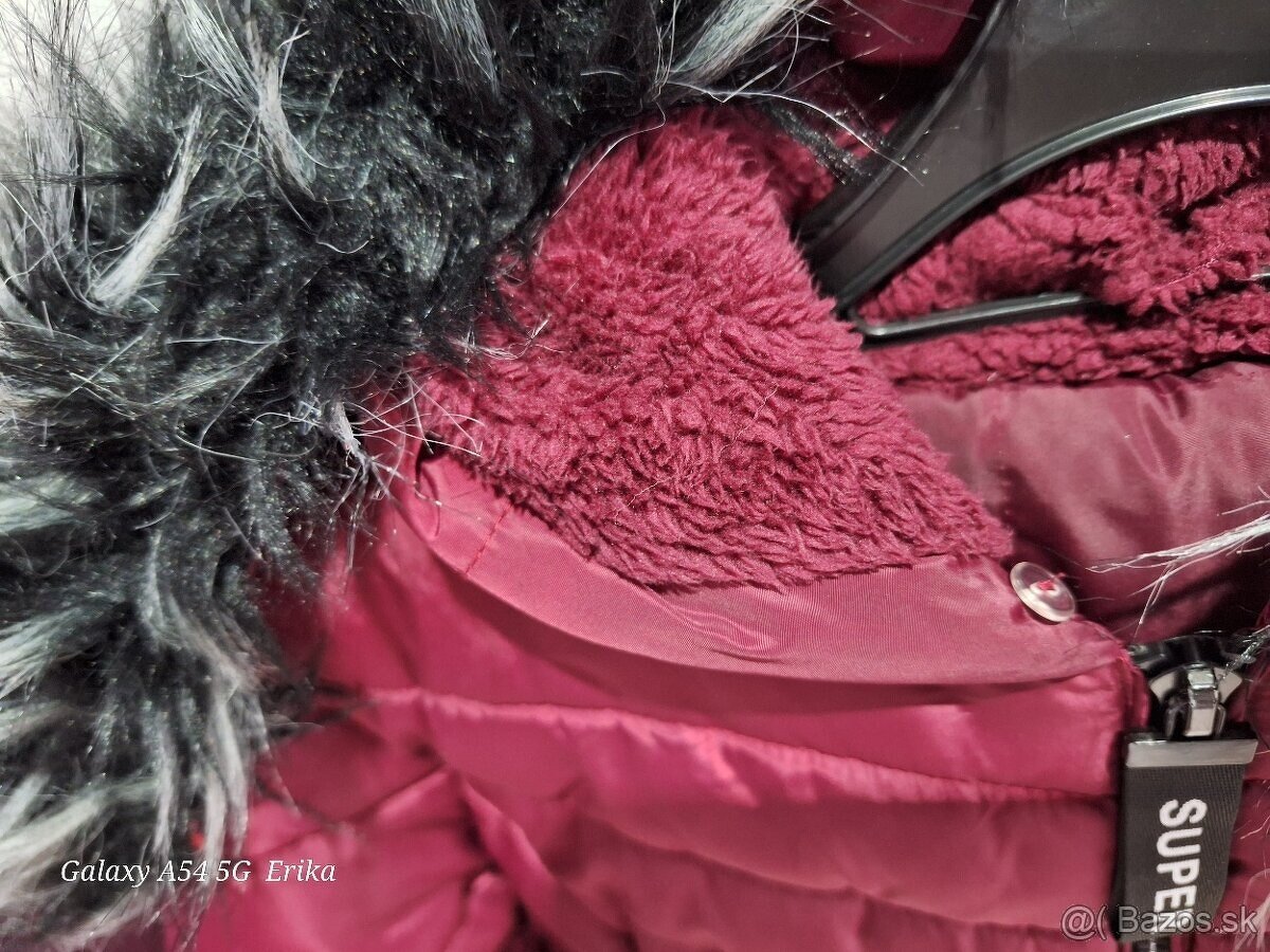 Zimná bunda-bordová - 2