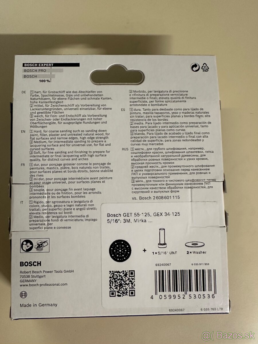 BOSCH EXPERT Brúsny tanier SOFT, 125 multidierovaný - 2