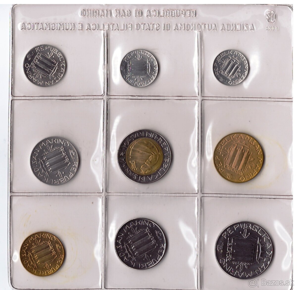 Sada mincí San Maríno 1985 - 2