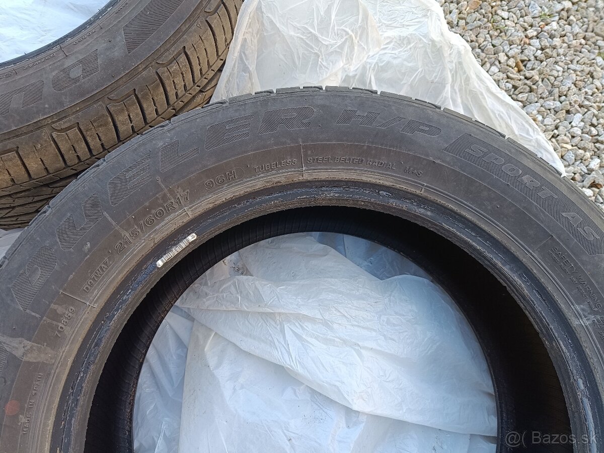 Letné pneumatiky 215/60 R17 Bridgestone - 2