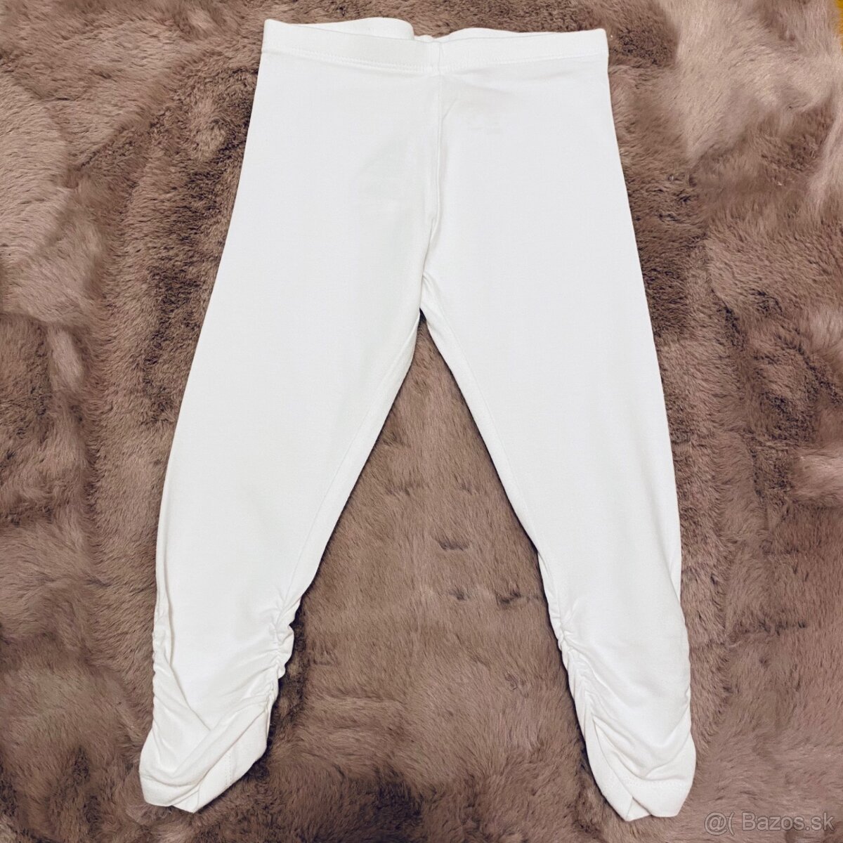 Detské biele 3/4 legíny Lupilu - 2