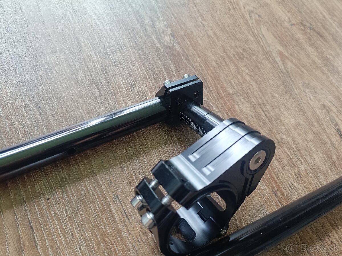 CNC výškovo nastaviteľné clip-ons 49-52mm - 2