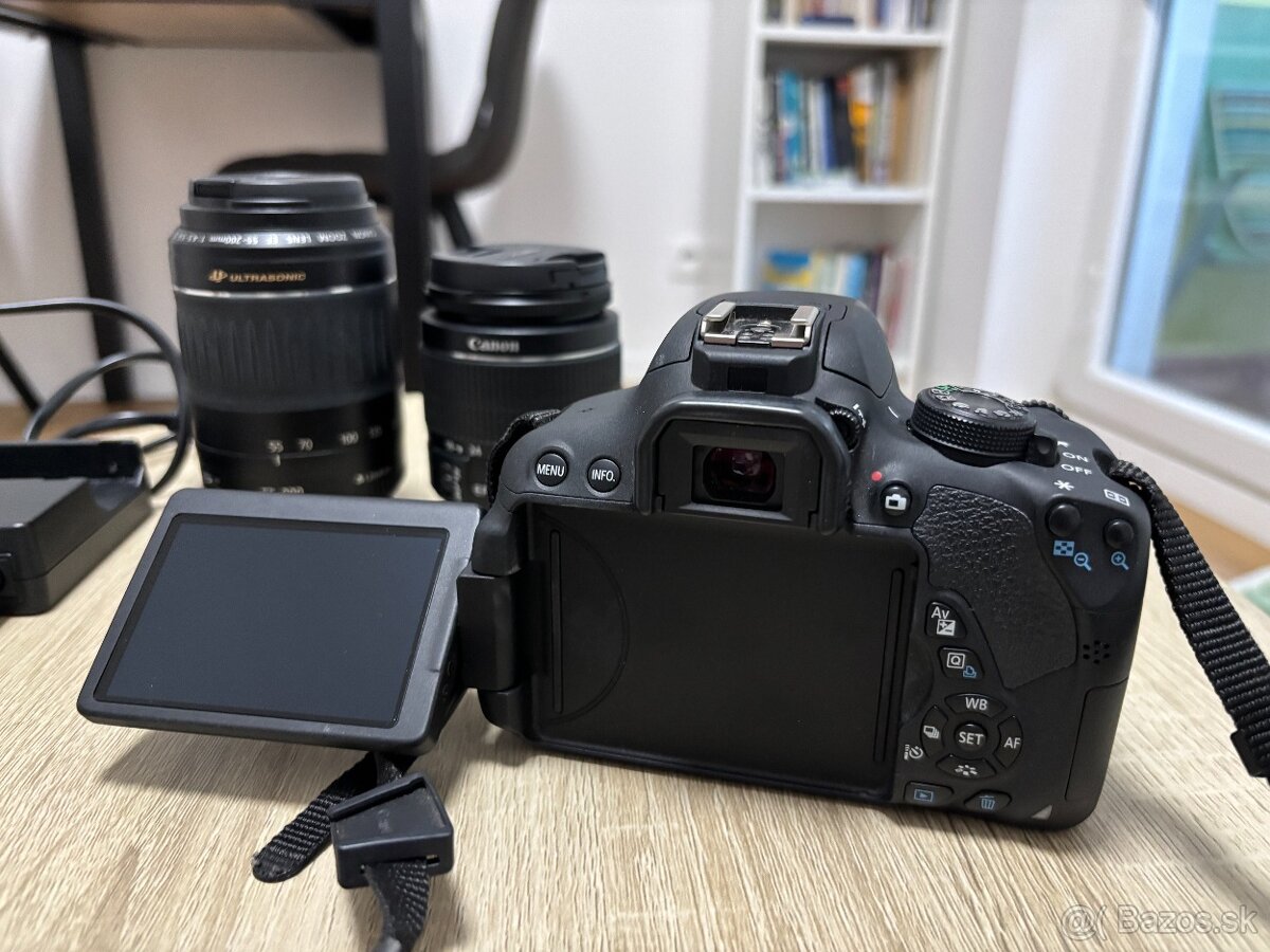 Zrkadlovka Canon EOS 700D telo + objektívy - 2