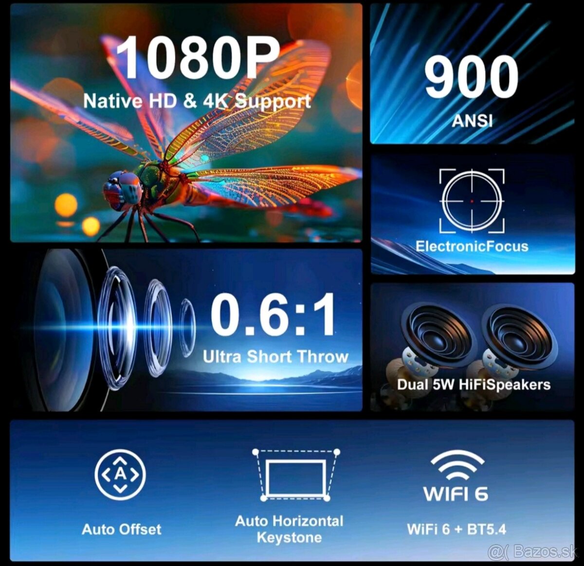 Projektor Magcubic HY450 + Creative Pebble V2 - 2