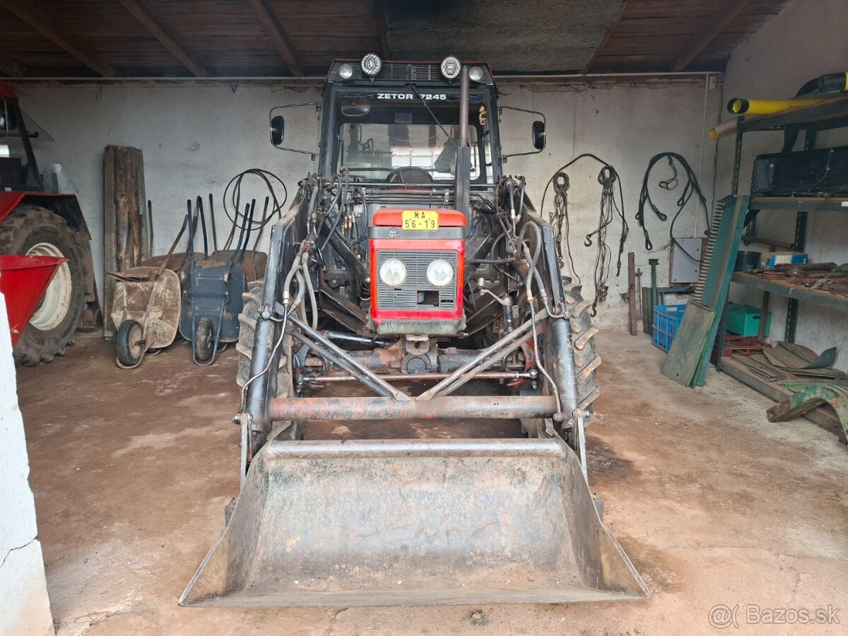 ZETOR 7245 4X4 + ČELNÍ NAKLADAČ - 2