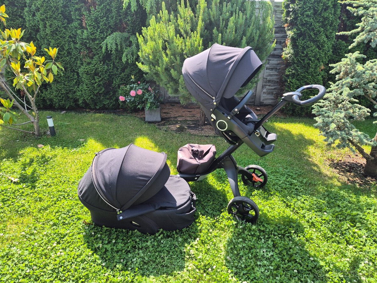 kočík STOKKE XPLORY black (podvozok/vanička/športová časť) - 2