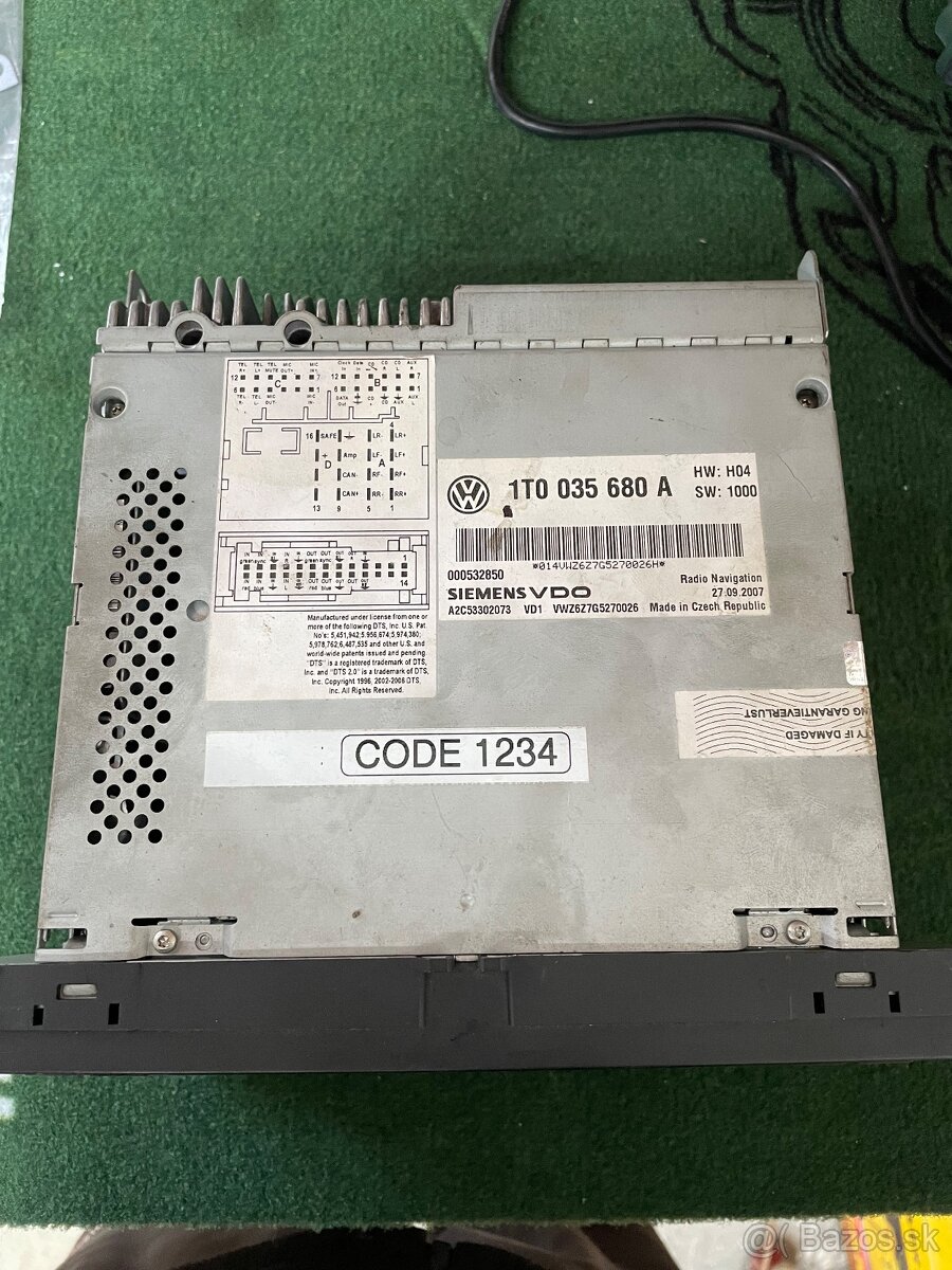 Autoradio origo VW - 2