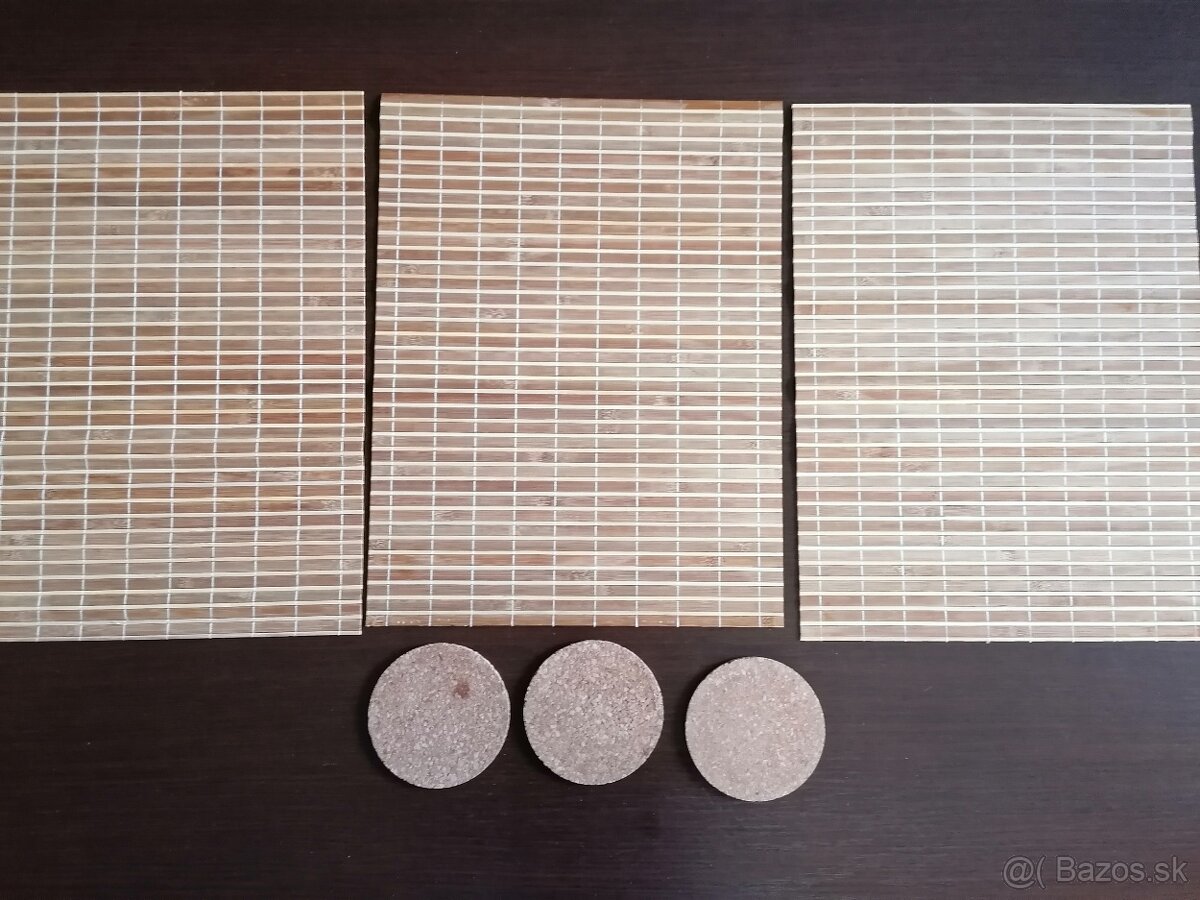 Bambusové podložky pod tanier - 2