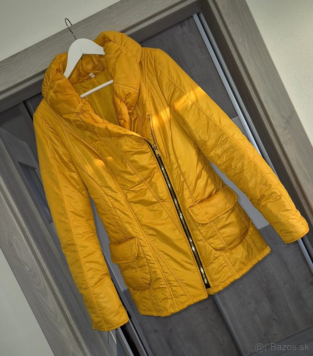 Žltá zimná bunda v.L - 2