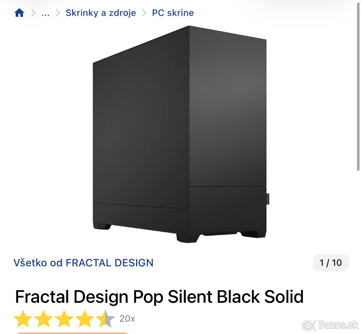 Pc skrinka Fractal design pop silent - 2