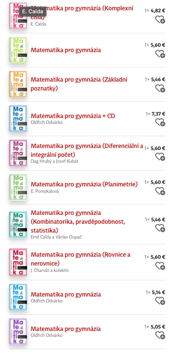 Matematika pro gymnázia – kompletný set 10 kníh - 2