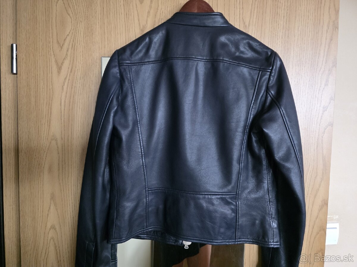 Kožena bunda modrá - 2