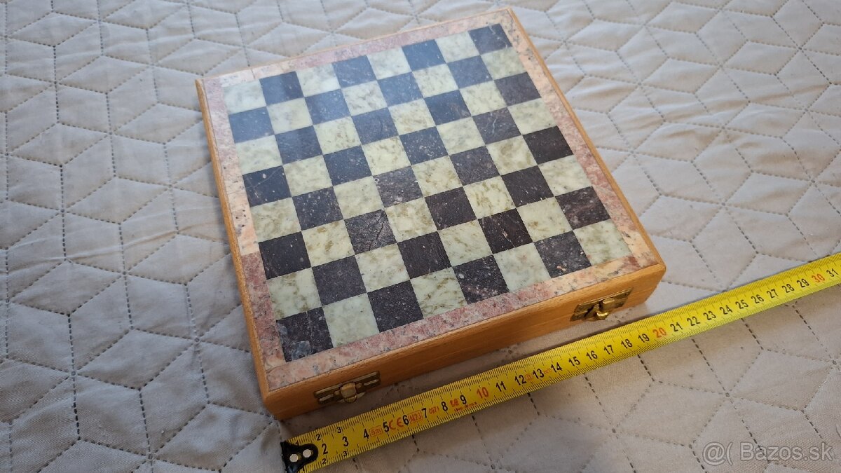 Sachy box drevo kamen - 2