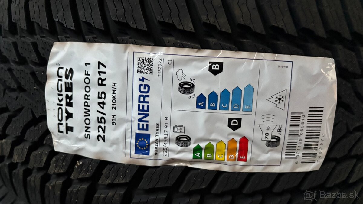 225/45R17 Zimne nove NOKIAN - 2