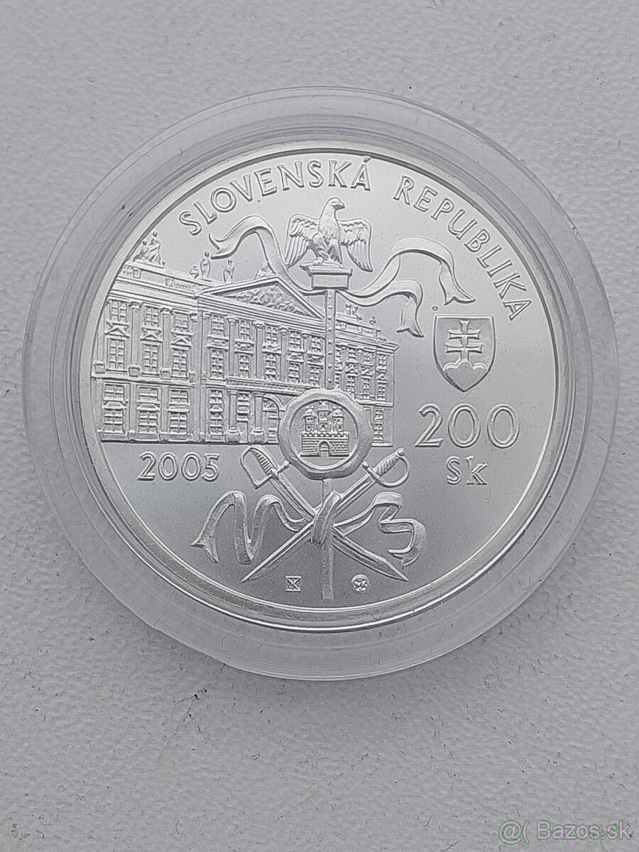 Mince Strieborne 200 koruny Bk - 2