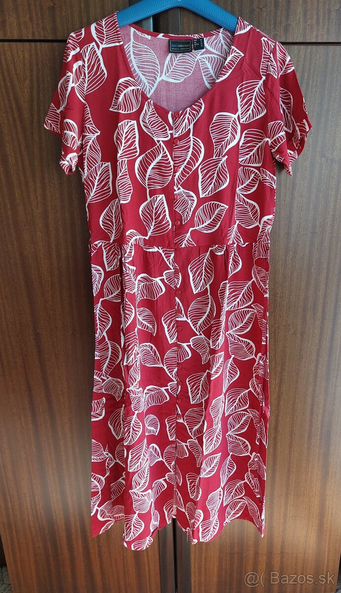 Letné bordové šaty - 2