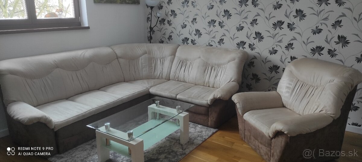 Rohová sedačka+kreslo - 2
