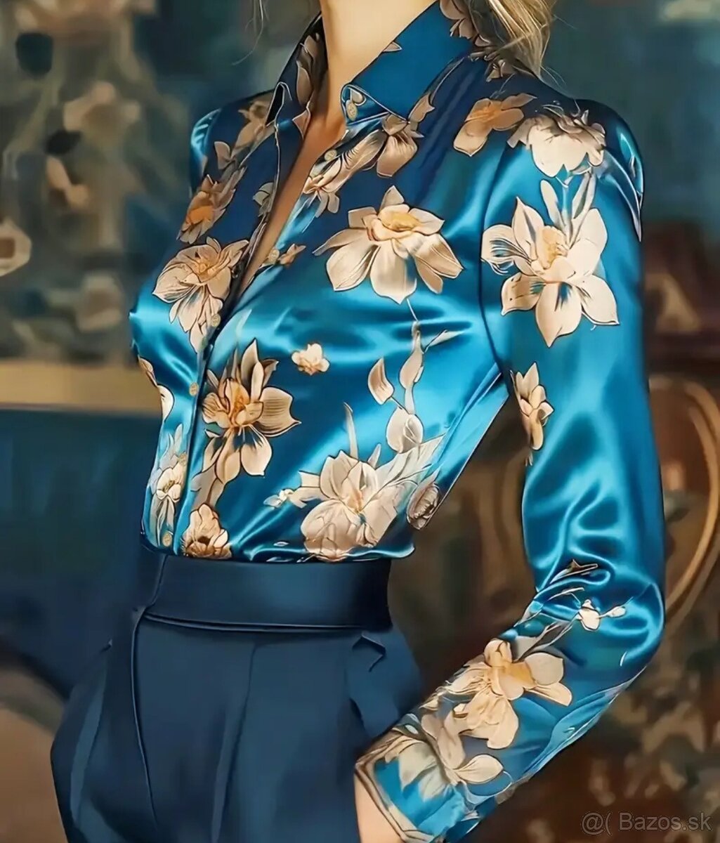 Saténová blúzka S - 2