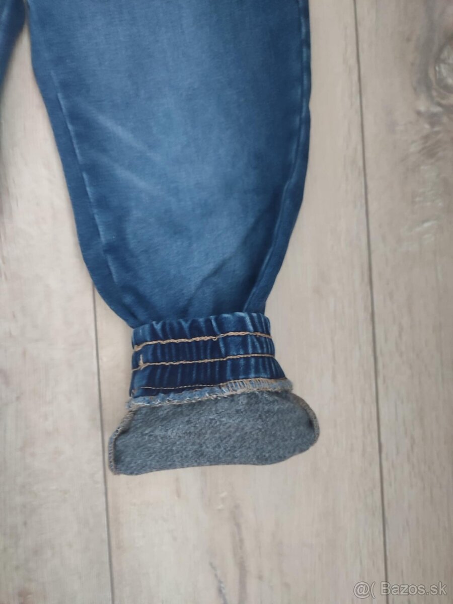 Zateplené jogger džínsy - 2