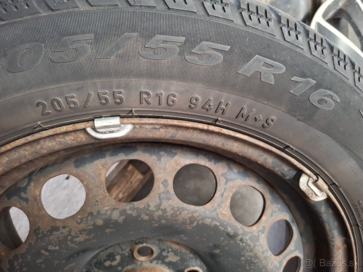 Pneu + disky, rezerva 205/55 R16 - 2